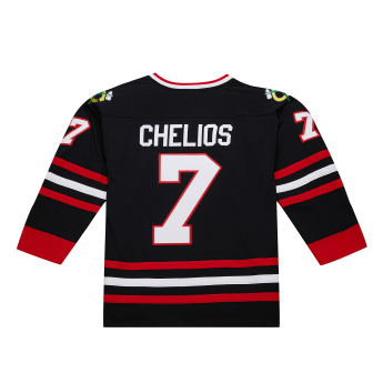 Chicago Blackhawks tricou de hochei Chris Chelios 1997 NHL Dark Alternate Jersey