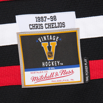 Chicago Blackhawks tricou de hochei Chris Chelios 1997 NHL Dark Alternate Jersey