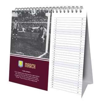 Aston Villa calendar de birou 2027