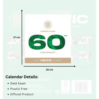FC Celtic calendar de birou 2027