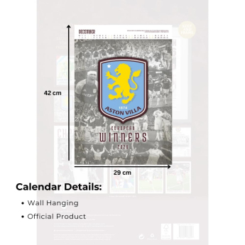 Aston Villa calendar Deluxe 2027