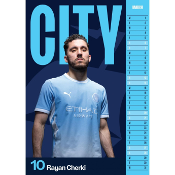 Manchester City calendar A3 2027