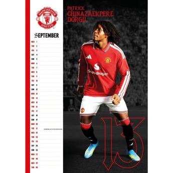 Manchester United calendar A3 2027