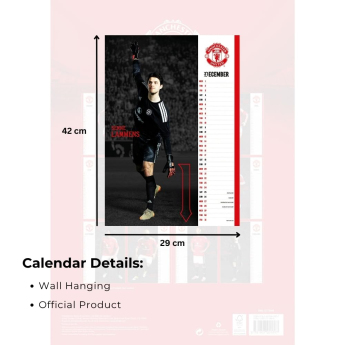 Manchester United calendar A3 2027