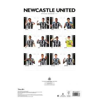 Newcastle United calendar A3 2027