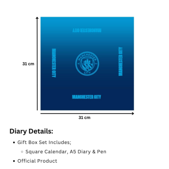 Manchester City set cadou Calendar & Diary Musical 2027