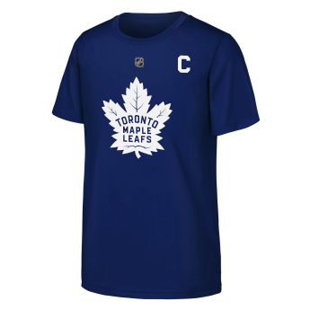 Toronto Maple Leafs tricou de copii Auston Matthews #34 NHL Flat Captains Name & Number Short Sleeve Cotton
