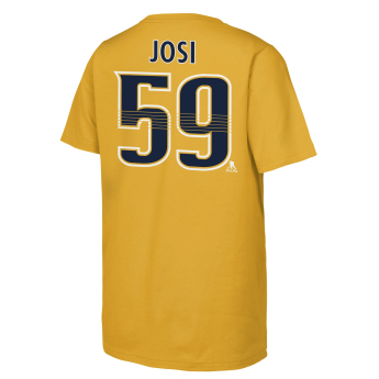 Nashville Predators tricou de copii Roman Josi #59 NHL Flat Captains Name & Number Short Sleeve Cotton