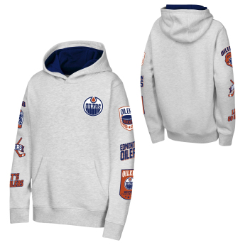 Edmonton Oilers tricou cu măneci lungi pentru copii NHL Defensive Showdown Relaxed Cotton Tee