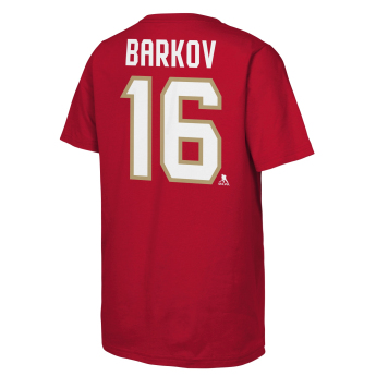 Florida Panthers tricou de copii Aleksander Barkov #16 NHL Flat Captains Name & Number Short Sleeve Cotton