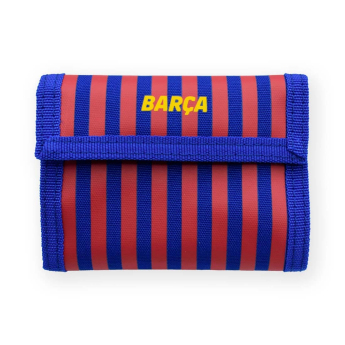 FC Barcelona portofel Velcro Azul