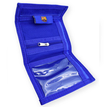 FC Barcelona portofel Velcro Azul