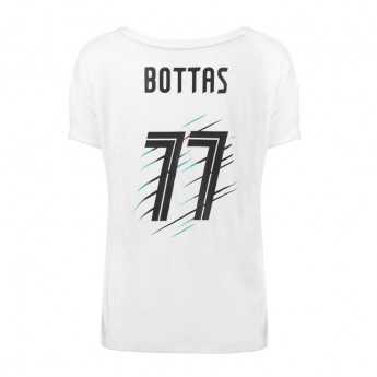 Mercedes AMG Petronas tricou de dama Valtteri Bottas 77 white F1 Team 2018