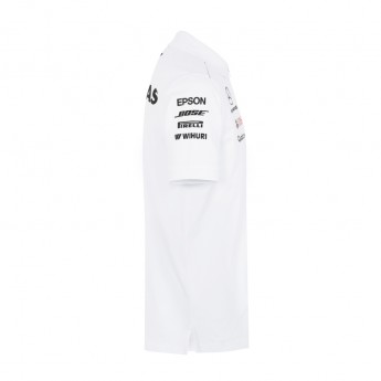 Mercedes AMG Petronas tricou polo white F1 Team 2018