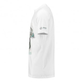 Mercedes AMG Petronas tricou de bărbați Lewis Hamilton Helmet white F1 Team 2018