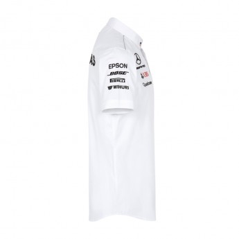 Mercedes AMG Petronas cămașă de bărbați white F1 Team 2018