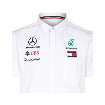 Mercedes AMG Petronas cămașă de bărbați white F1 Team 2018