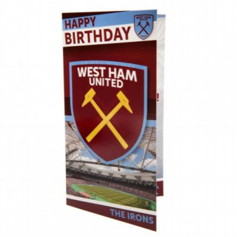 West Ham United urări pentru ziua de naștere Birthday Card