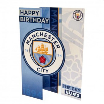 Manchester City urări pentru ziua de naștere Birthday Card
