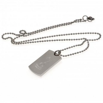 Tottenham Hotspur lănțișor de gât cu pandantiv câine Engraved Dog Tag & Chain