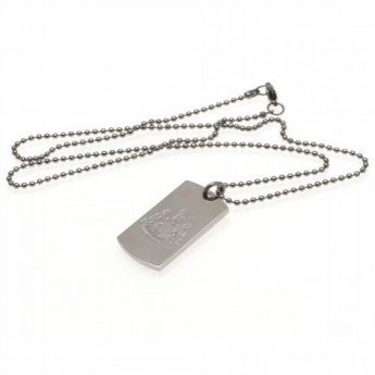 Newcastle United lănțișor de gât cu pandantiv câine Engraved Dog Tag & Chain