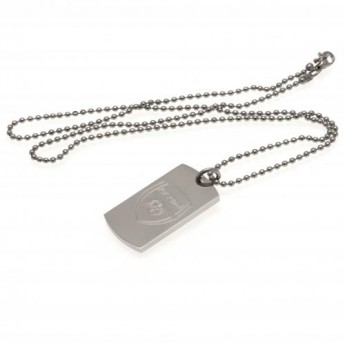 FC Arsenal lănțișor de gât cu pandantiv câine Engraved Dog Tag & Chain