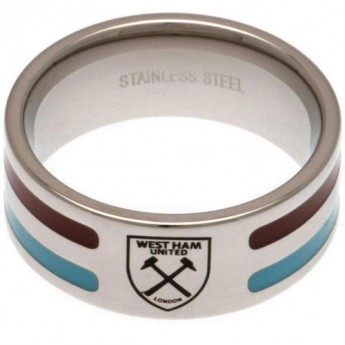 West Ham United inel Colour Stripe Ring Medium