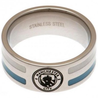 Manchester City inel Colour Stripe Ring Large