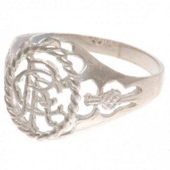 FC Rangers inel Sterling Silver Ring Medium