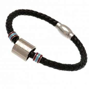 West Ham United brățară de piele Colour Ring Leather Bracelet