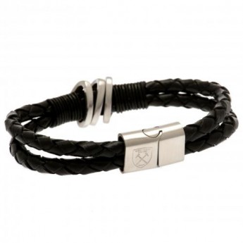 West Ham United brățară de piele Leather Bracelet