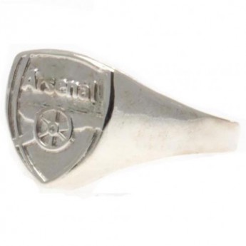 FC Arsenal inel Silver Plated Crest Large