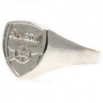 FC Arsenal inel Silver Plated Crest Medium