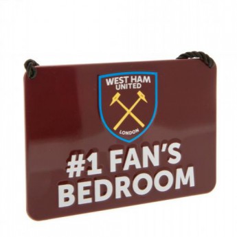 West Ham United semn pentru dormitor Bedroom Sign No1 Fan