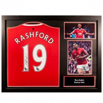 Legende tricou înrămat Manchester United Rashford Signed Shirt (Framed)