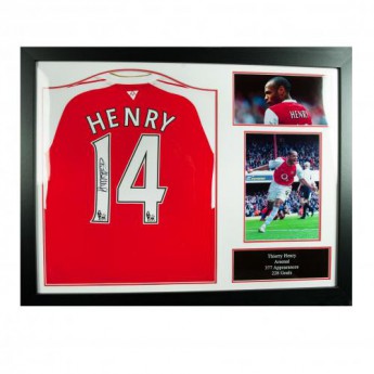 Legende tricou înrămat FC Arsenal Henry Signed Shirt (Framed)