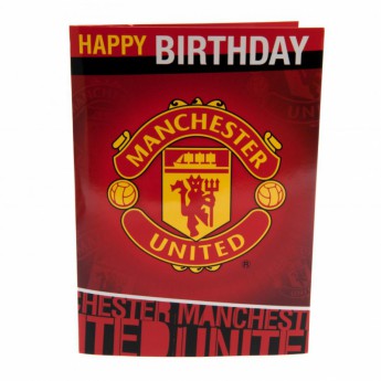 Manchester United urări pentru ziua de naștere Musical Birthday Card