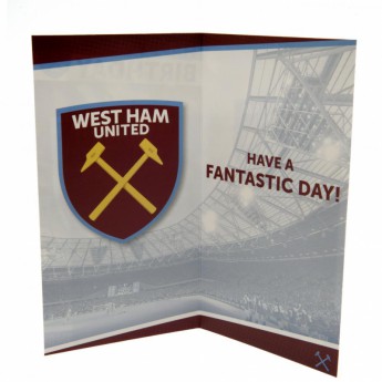 West Ham United urări pentru ziua de naștere Birthday Card