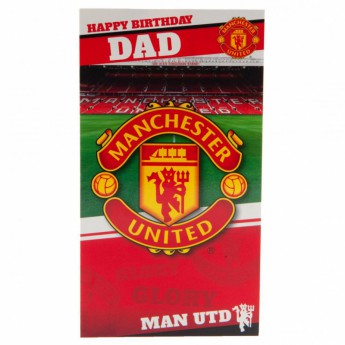 Manchester United urări pentru ziua de naștere Birthday Card Dad