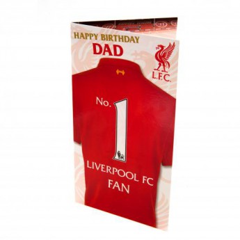 FC Liverpool urări pentru ziua de naștere Birthday Card Dad