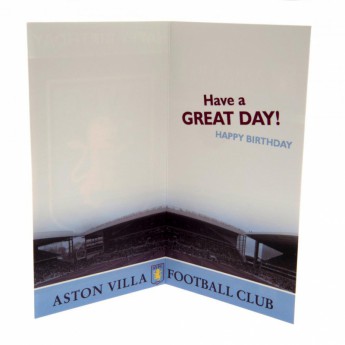 Aston Villa urări pentru ziua de naștere Birthday Card