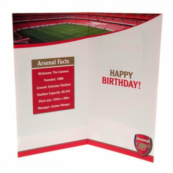 FC Arsenal urări pentru ziua de naștere Birthday Card No 1 Fan
