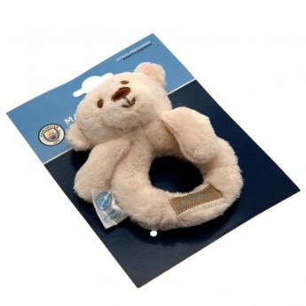 Manchester City jucărie zornăitoare de pluș Baby Rattle Hugs