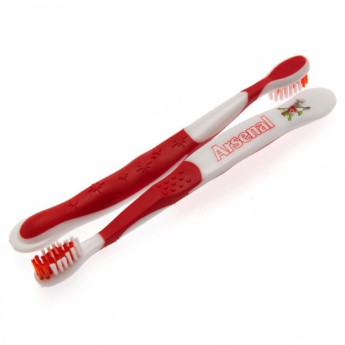 FC Arsenal periuțe de dinți pentru copii Twin Pack Toothbrush Junior