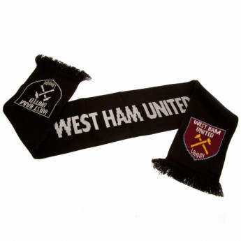 West Ham United eșarfă de iarnă Scarf black RT