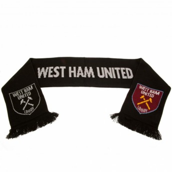 West Ham United eșarfă de iarnă Scarf black RT
