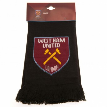 West Ham United eșarfă de iarnă Scarf black RT