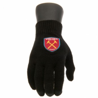 West Ham United mănuși de bebeluși Knitted Gloves Junior
