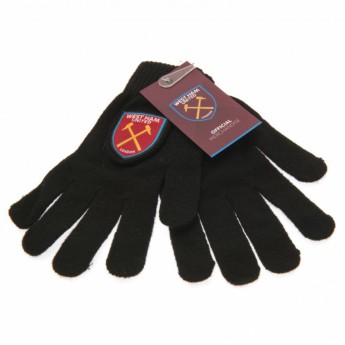 West Ham United mănuși de bebeluși Knitted Gloves Junior