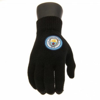 Manchester City mănuși de bebeluși Knitted Gloves Junior